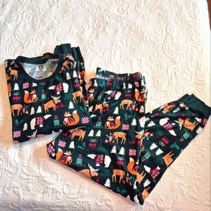 PJ Place men's size XXL holiday 2 piece pajama set, EUC